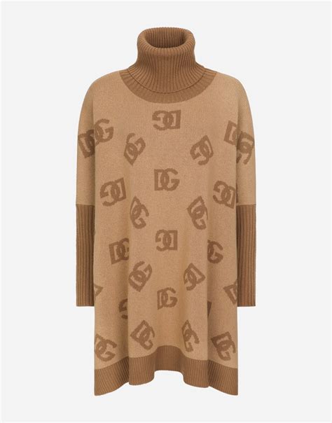 dolce gabbana poncho|Wool turtle.